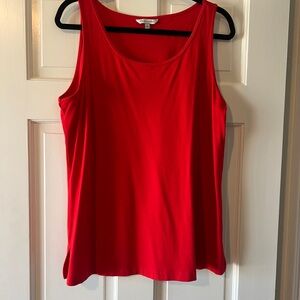 John Mark red knit Tank Top